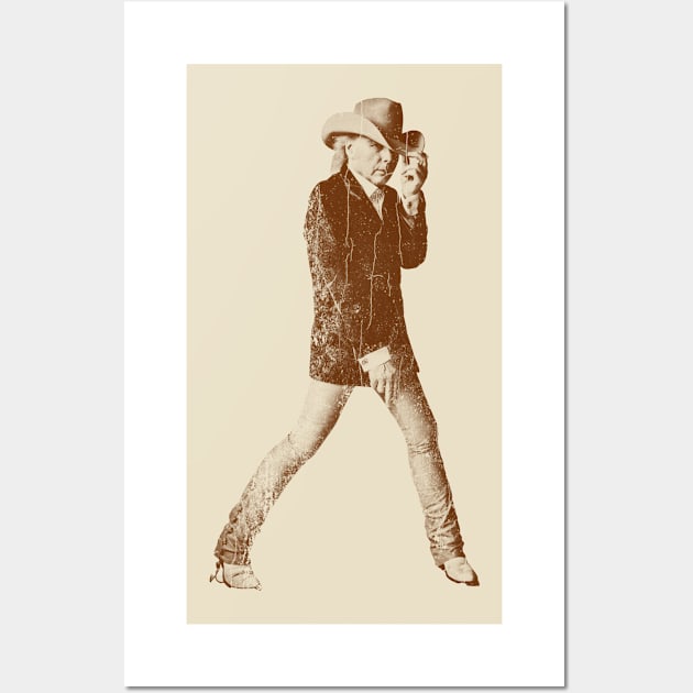 Dwight Yoakam - Vintage Look Wall Art by NMAX HERU